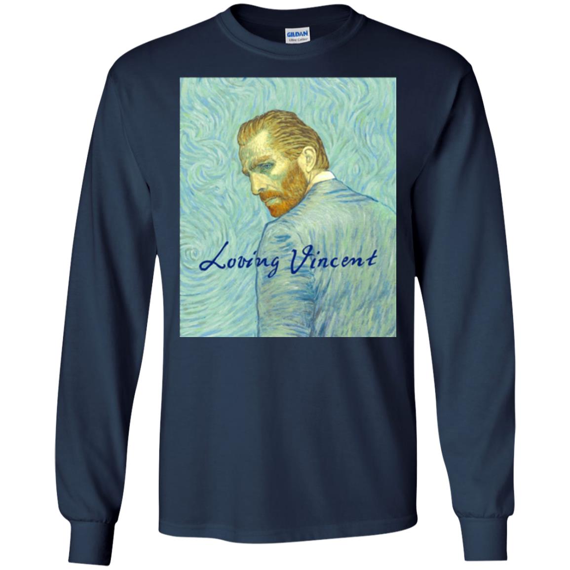 Movie Poster T-shirt Loving Vincent Navy