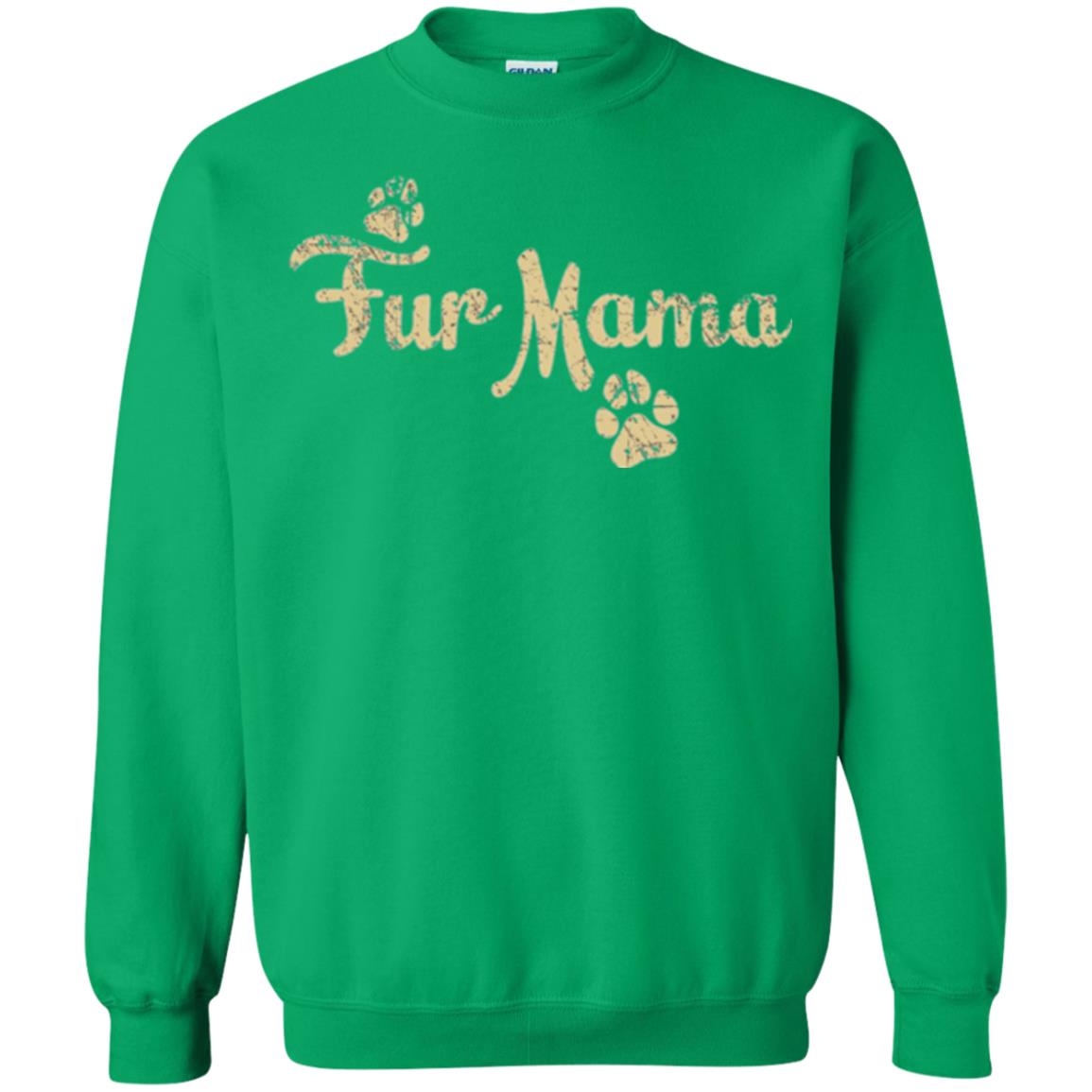Fur Mama Mommy Love Dog T-shirt Irish Green