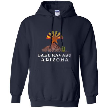 Lake Havasu Arizona T-shirt Flag Inspired Desert Scenery Navy