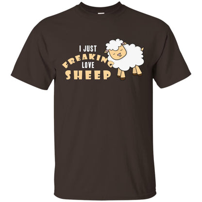 I Just Freaking Love Sheep Shirt Dark Chocolate