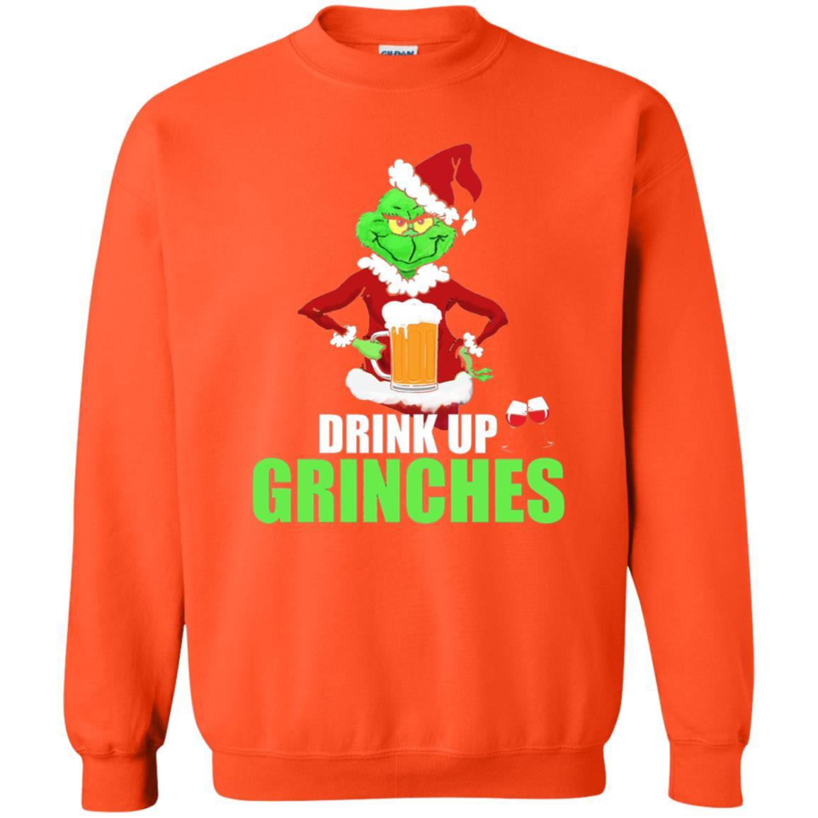 Christmas T-shirt Drink Up Grinches Orange