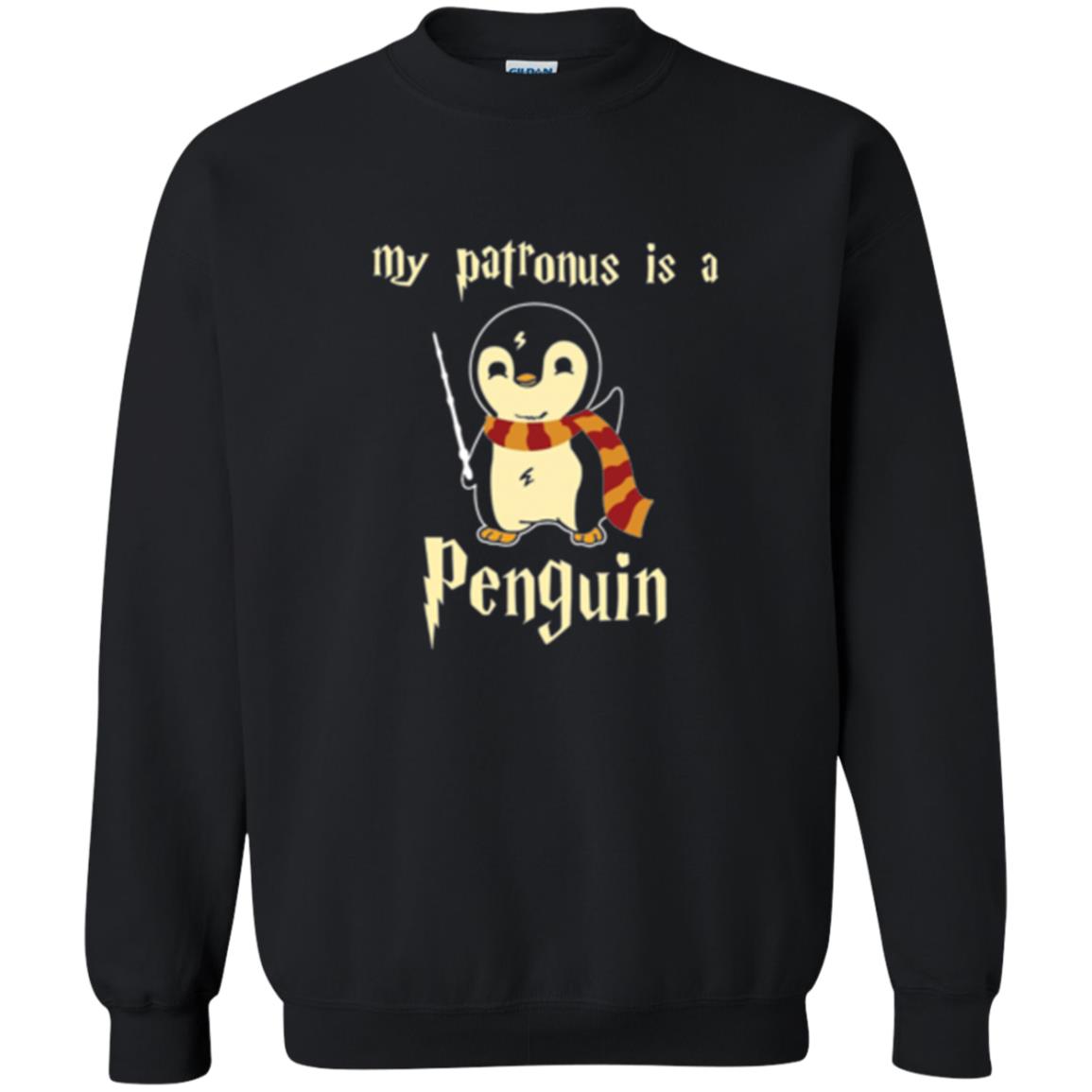 Penguin Lovers T-shirt My Patronus Is A Penguin Hot Black