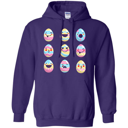 Egg Emoji Easter Happy Egg Hunt For Kids T-shirt Purple