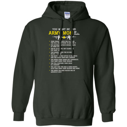 Veteran T-shirt You Might Be An Army Mom If Forest Green