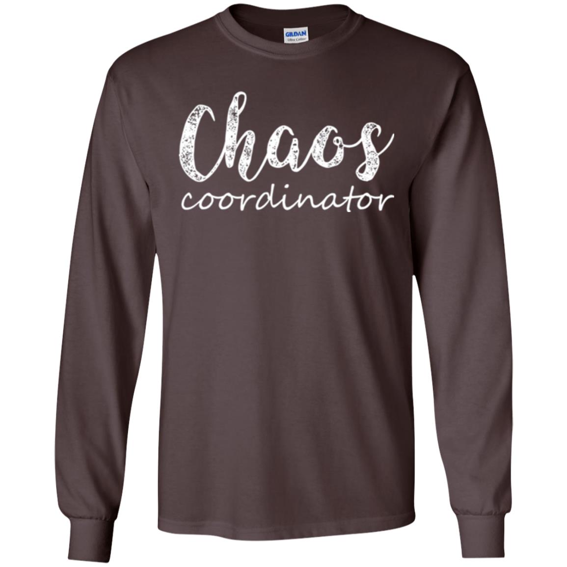 Chaos Coordinator T-shirt Mothers Day Gift Shirt Dark Chocolate