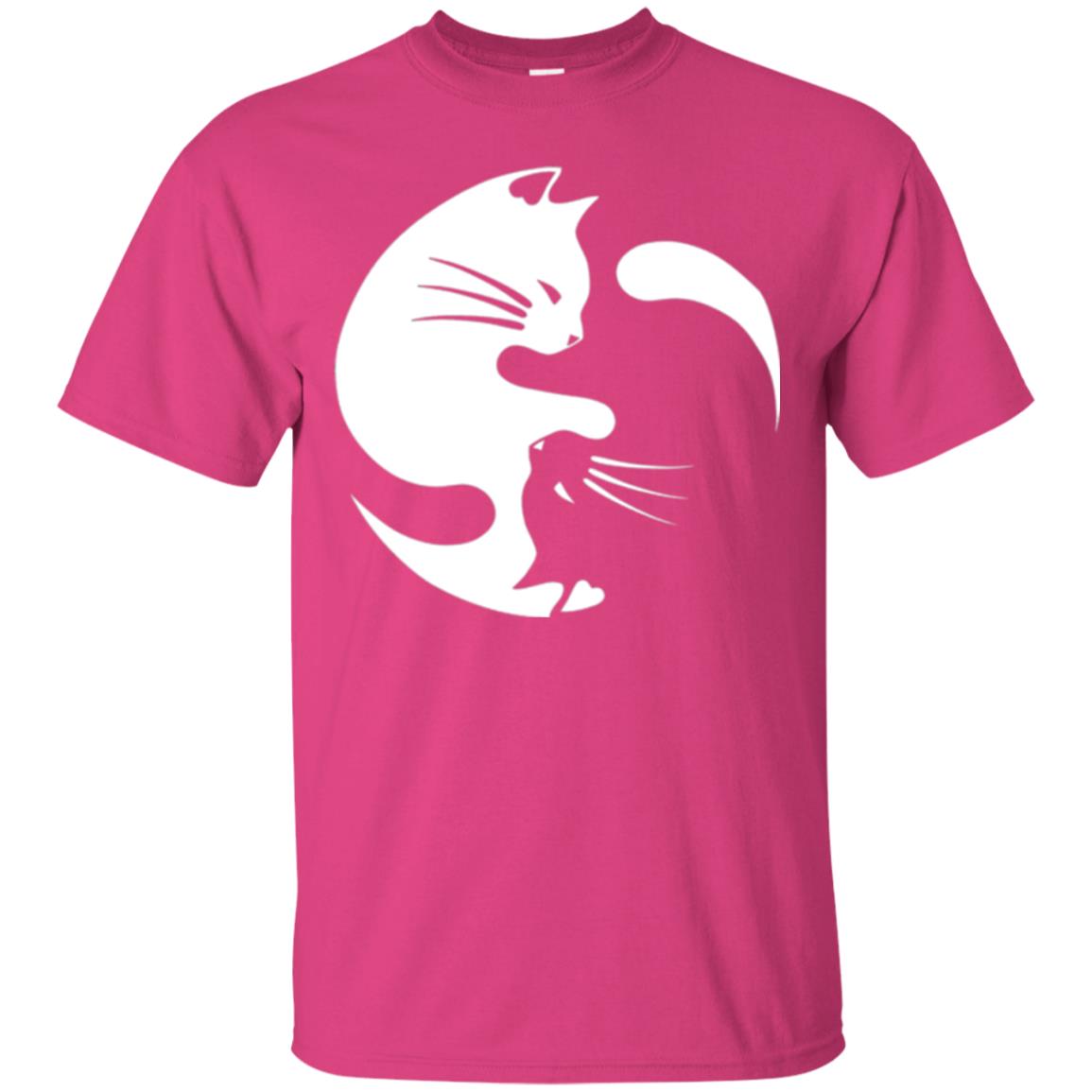 Ying Yang Cat T-shirt Heliconia