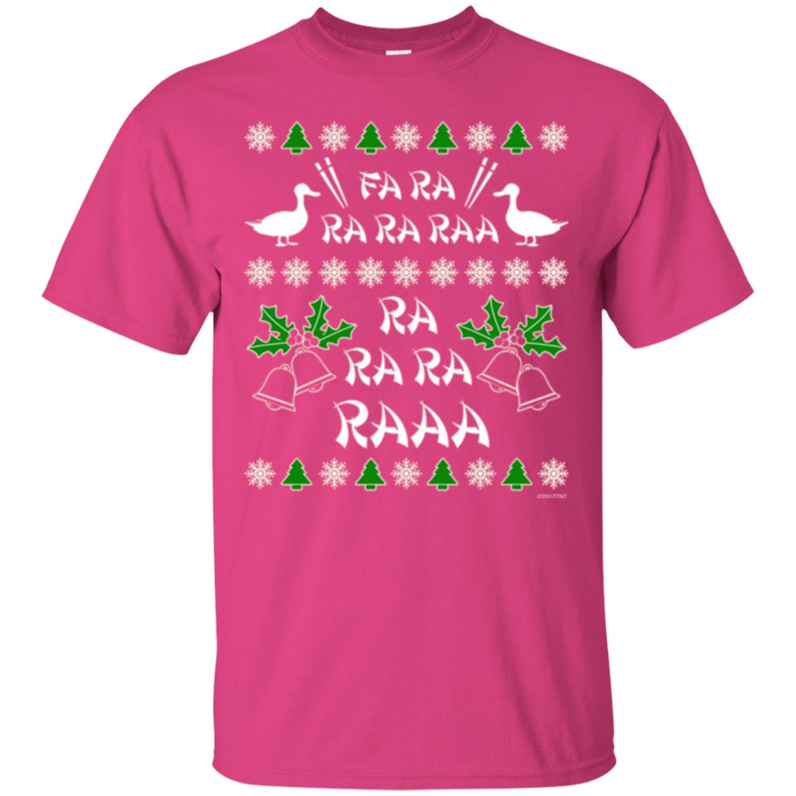 Christmas T-shirt Fa Ra Ra Chinese Duck Dinner Heliconia