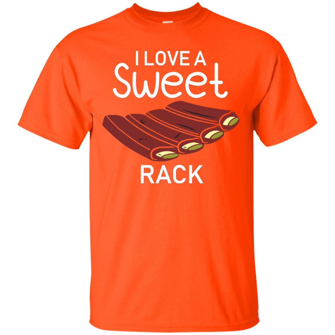 I Love A Sweet Rack Bbq Grill Summer Shirt Orange