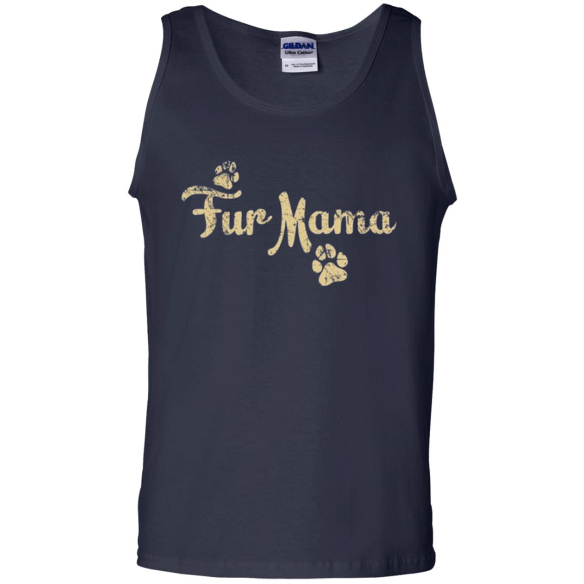 Fur Mama Mommy Love Dog T-shirt Navy