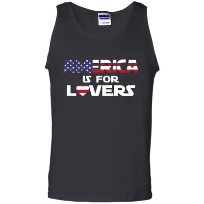 America Is For Lovers Flag Of United States Shirt Black