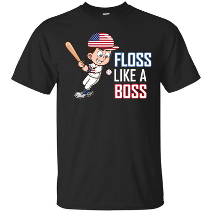 Floss Like A Boss Shirt For Baseball Players Black