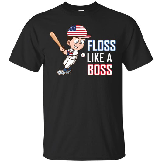 Floss Like A Boss Shirt For Baseball Players Black