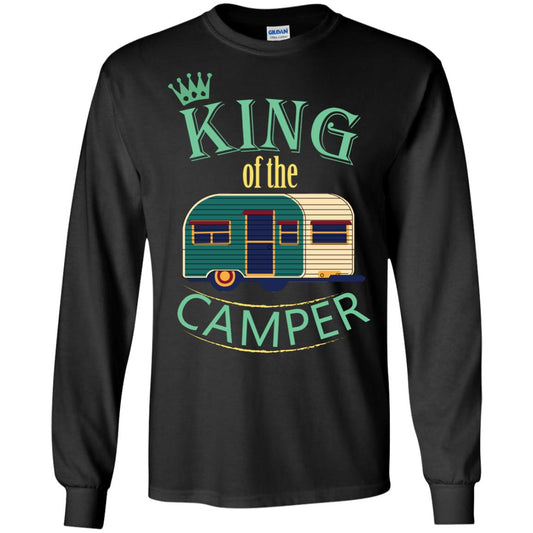 King Of The Camper Camping Lover Shirt Black