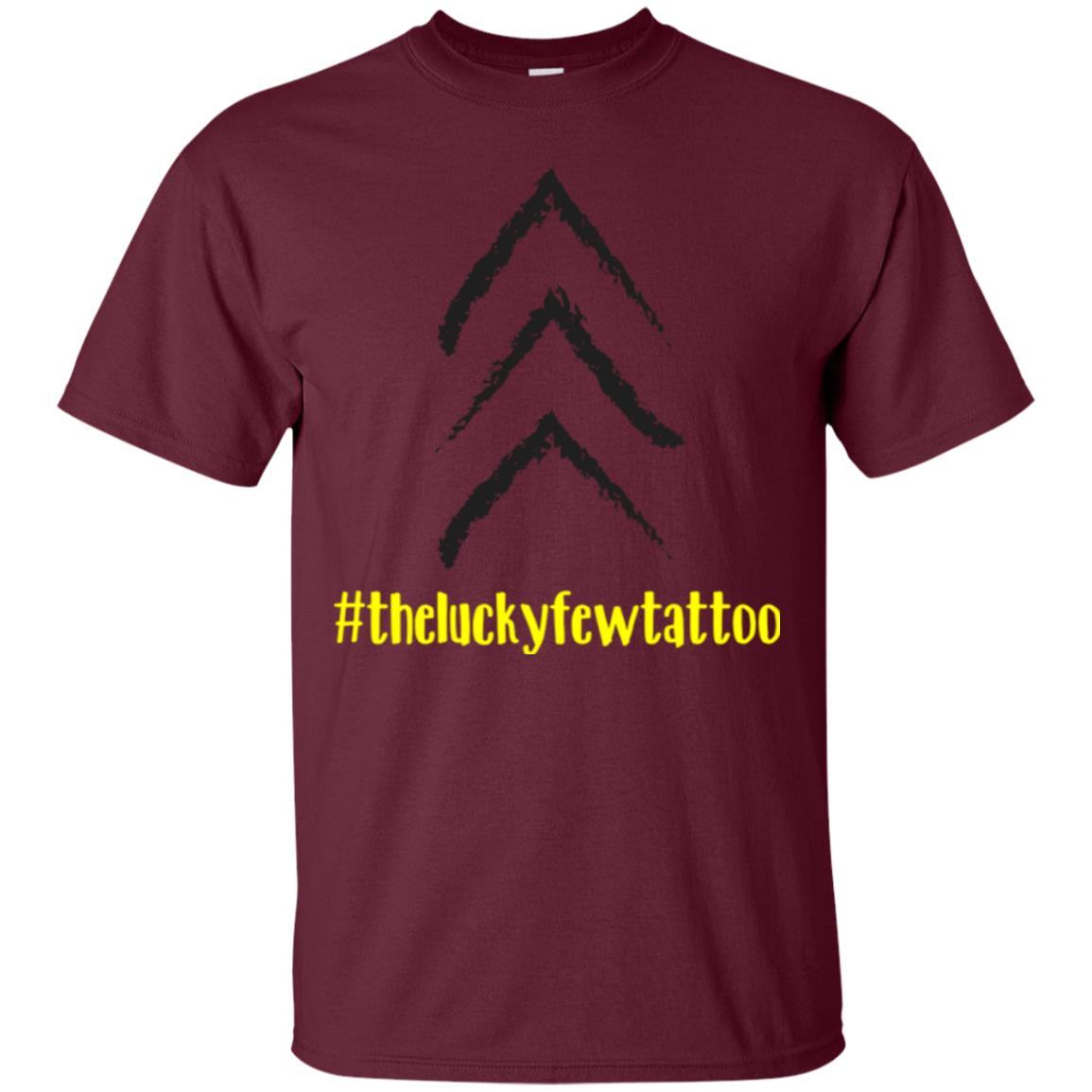 Hash Tag The Lucky Few Tattoo Gift Shirt For Friend Maroon