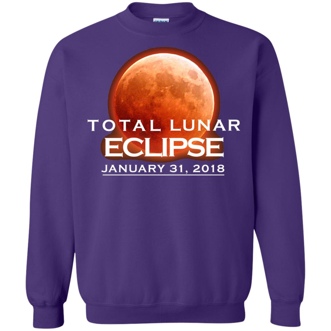 Lunar Eclipse T-shirt January 31, 2018 Graphic T-shirt Purple
