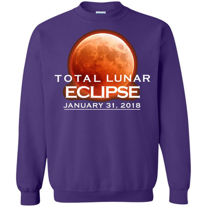 Lunar Eclipse T-shirt January 31, 2018 Graphic T-shirt Purple