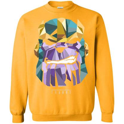 Thanos Low Poly Geometric Art Head Graphic T-shirt Gold