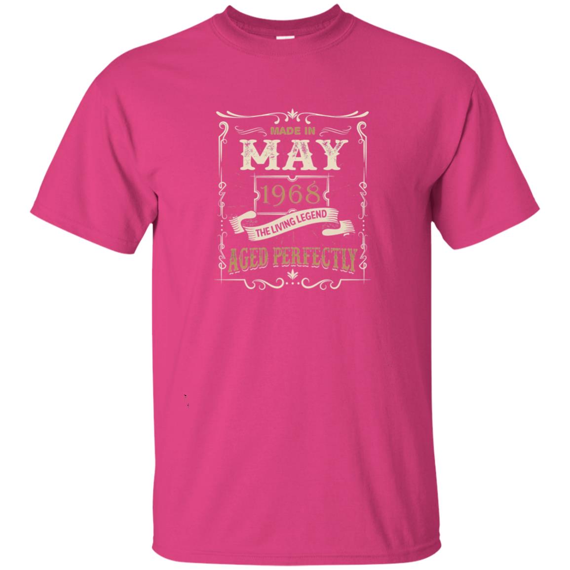 Made In May 1968 The Living Legend 50th Birthday T-shirt Heliconia