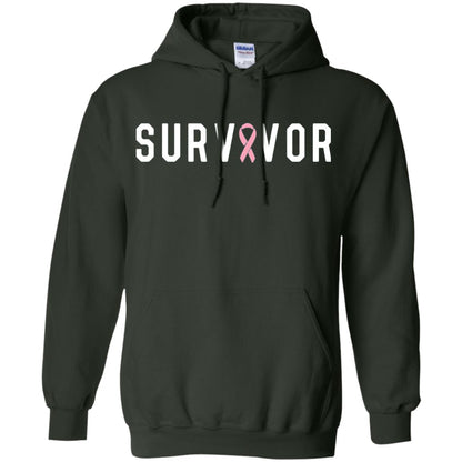 Breast Cancer Survivor We Did It T-shirt Pink Ribbon Forest Green