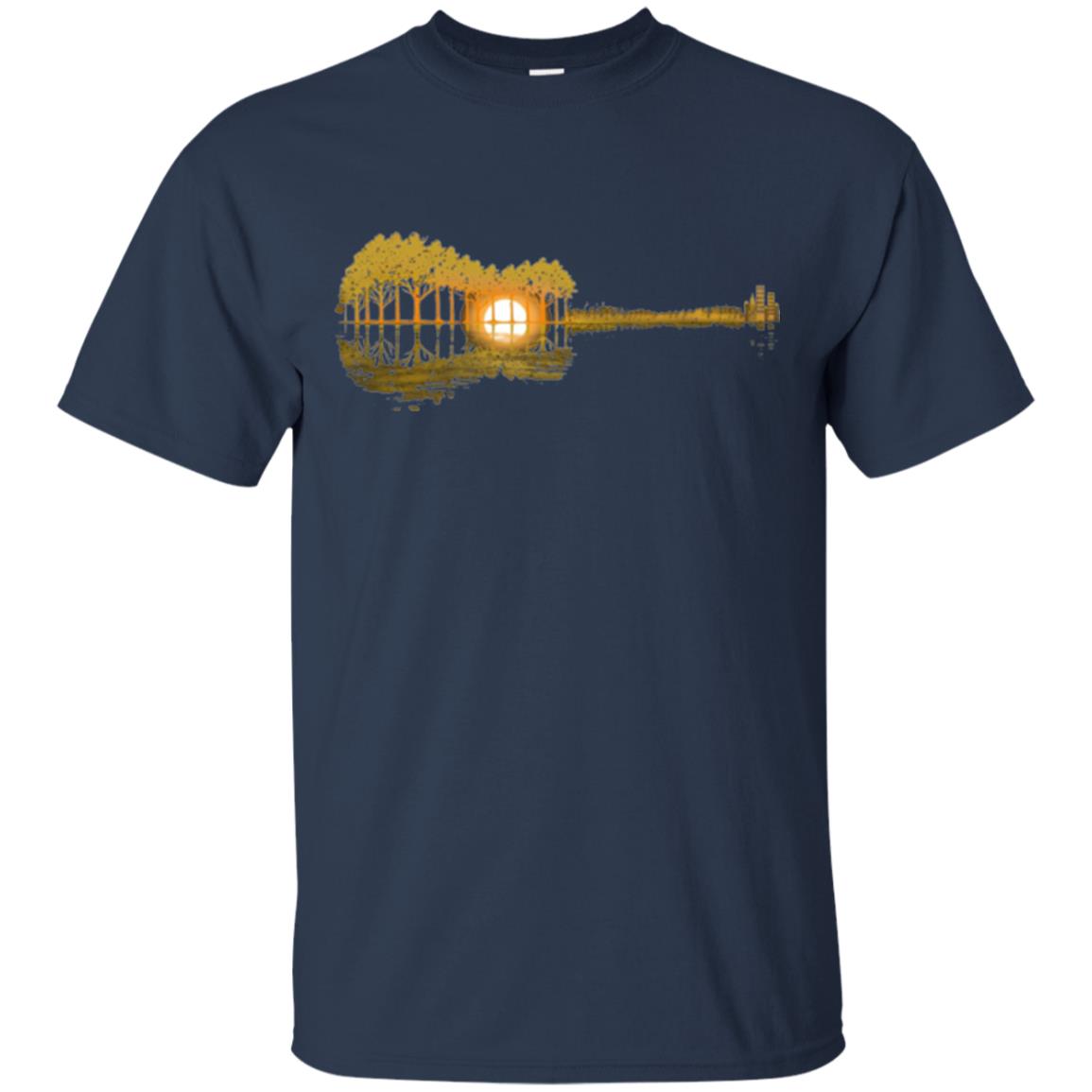 Guitar Lovers T-shirt Guitar Lake Shadow Navy
