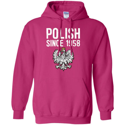 60th Birthday T-shirt Polish Since 1958 Heliconia