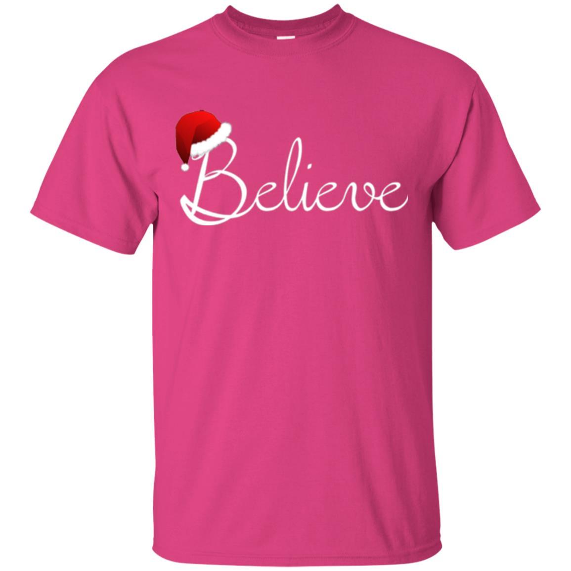 Believe Best Santa Christmas T-shirt Heliconia
