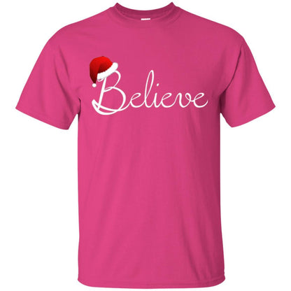 Believe Best Santa Christmas T-shirt Heliconia