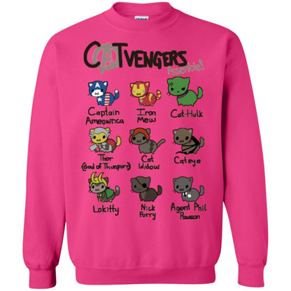 Catvengers Cat Lover Shirt Heliconia