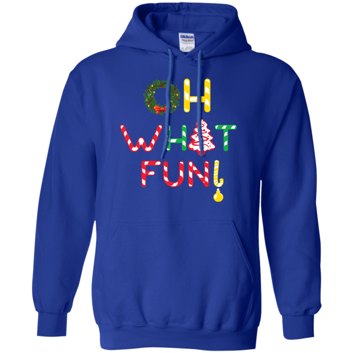 Christmas T-shirt Oh What Fun Royal