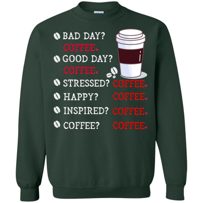 Coffee Idea Gift Shirt For Mens Womens Forest Green