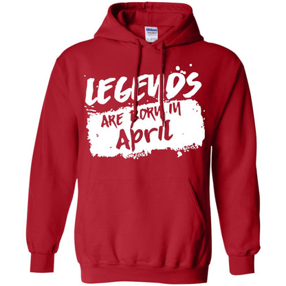 April Birthday Shirt Legends Are Born In April Red
