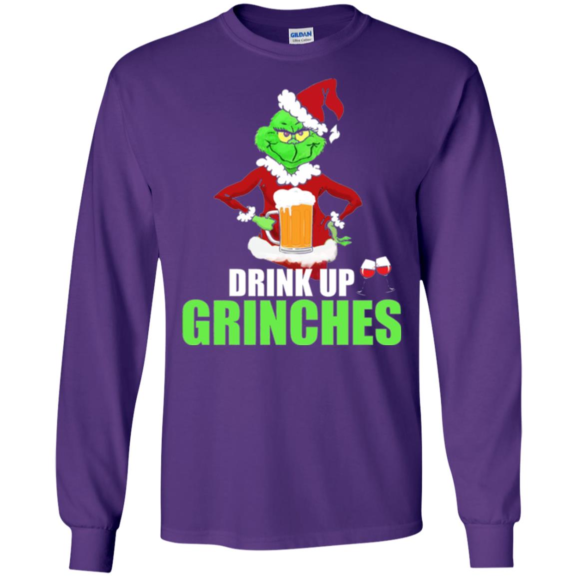 Christmas T-shirt Drink Up Grinches Purple