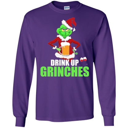 Christmas T-shirt Drink Up Grinches Purple