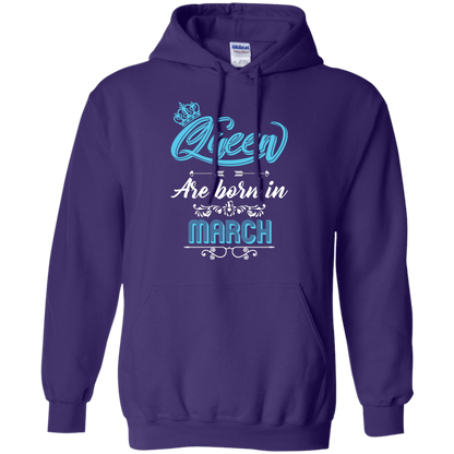 Brithday T-Shirt Queen Are Born In March Purple