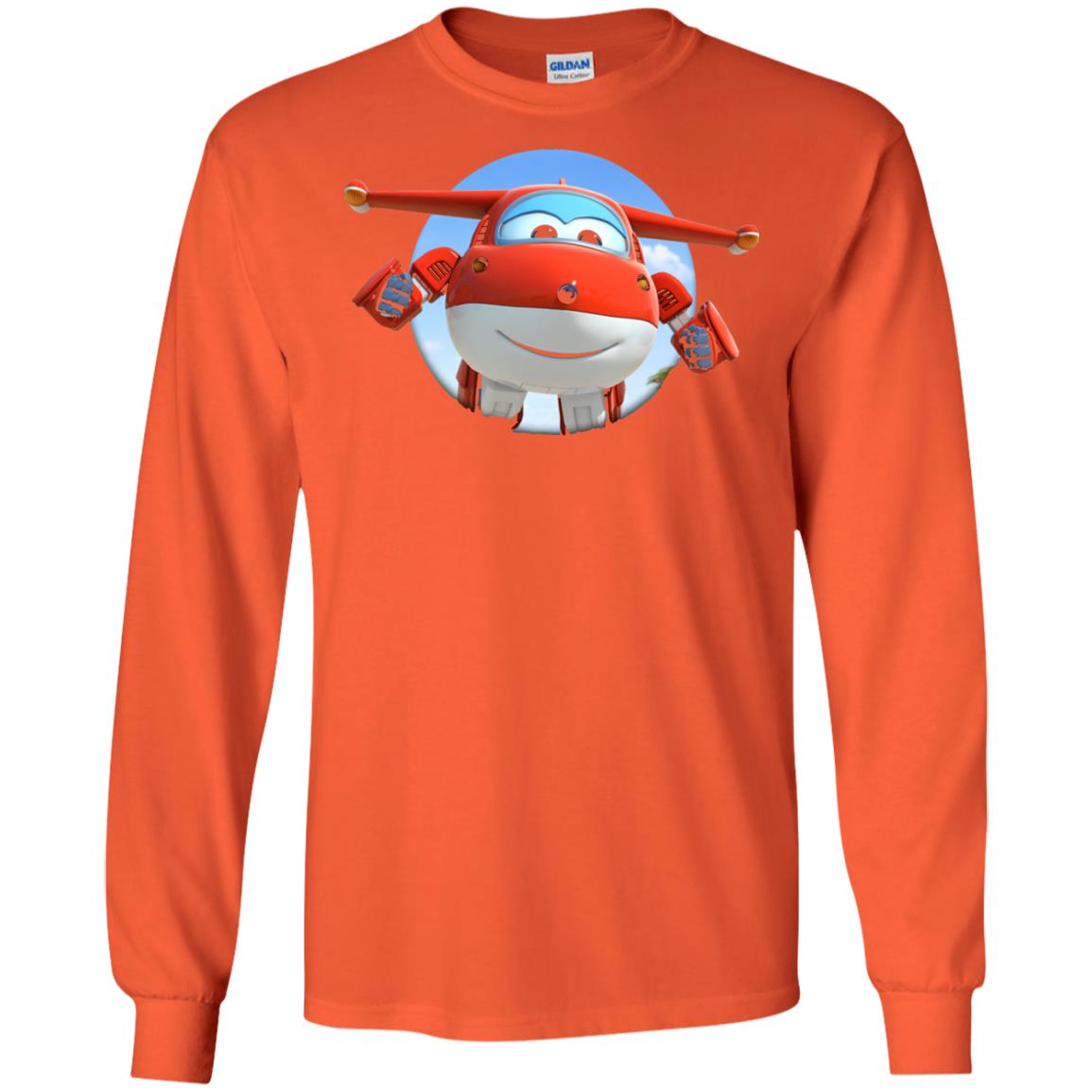 Super Wings Jett Movie Lover T-shirt Orange