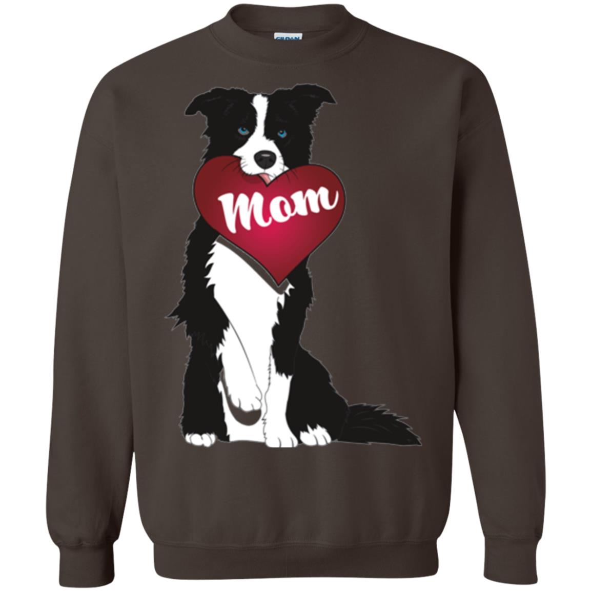 Dog Lover T-sshirt Border Collie Fetching Valentine Heart Dark Chocolate