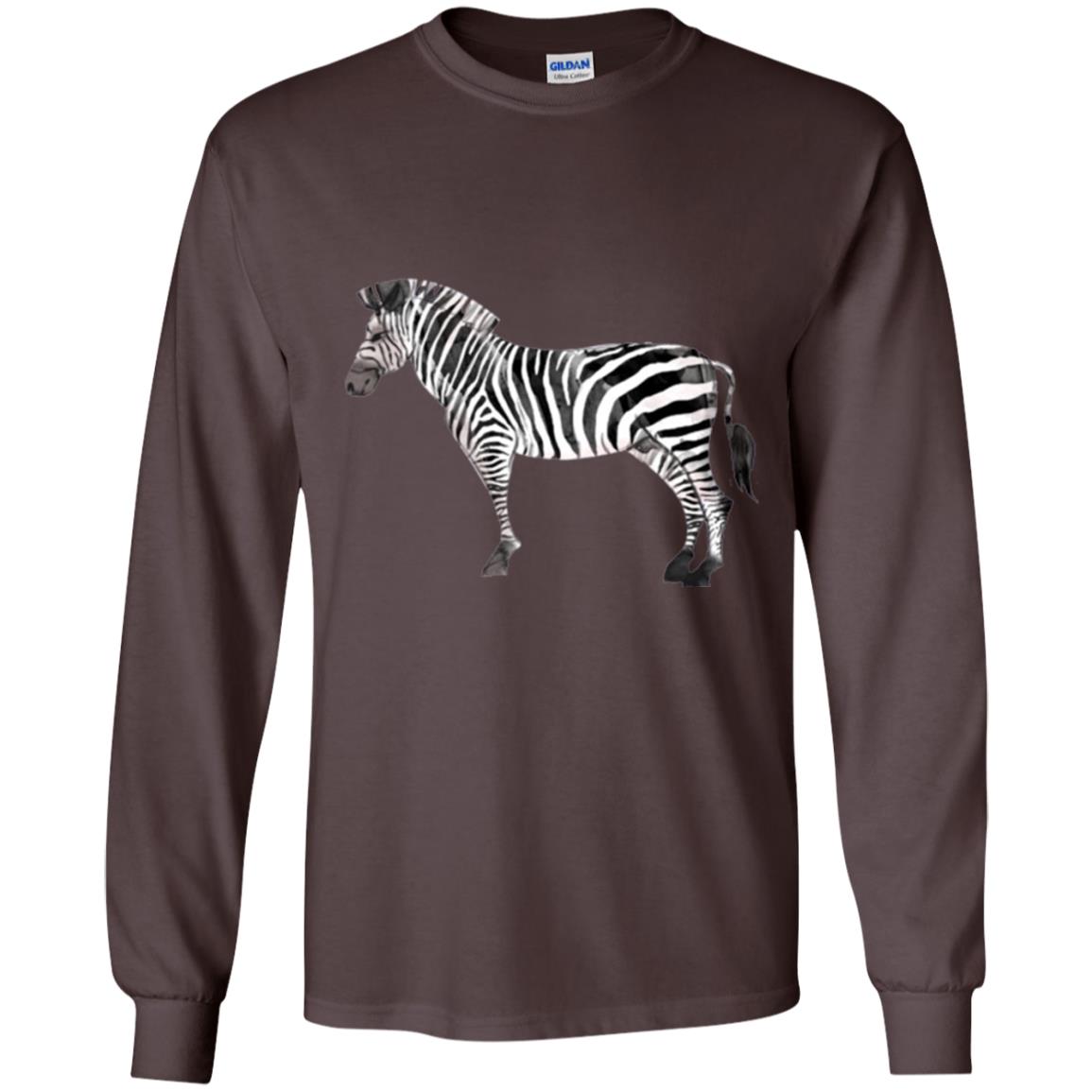 Awesome Zebra T-shirt Dark Chocolate