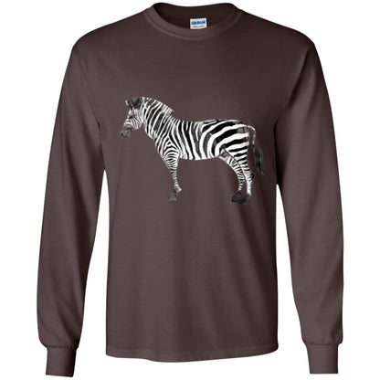 Awesome Zebra T-shirt Dark Chocolate