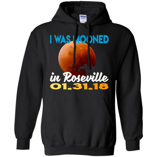 Mooned In Roseville Lunar Eclipse Matching Family T-shirt Black