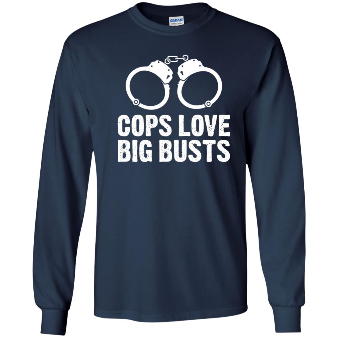 Cops Love Big Busts Usa Police Shirt Navy