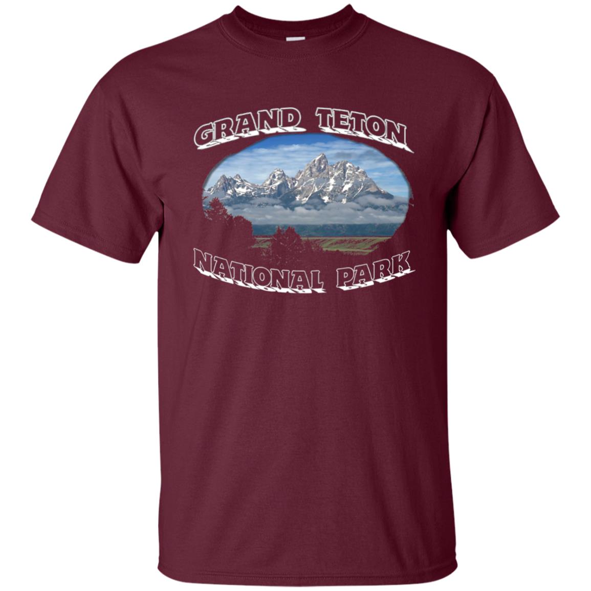 Grand Teton National Park T-shirt Maroon