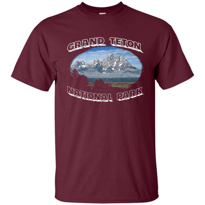 Grand Teton National Park T-shirt Maroon
