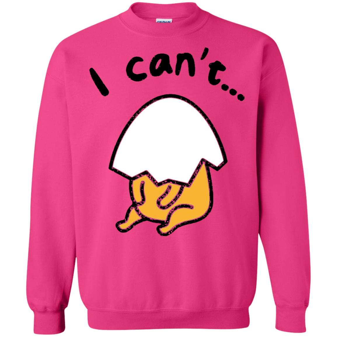 Film T-shirt Gudetama Lazy Egg I Can't Heliconia