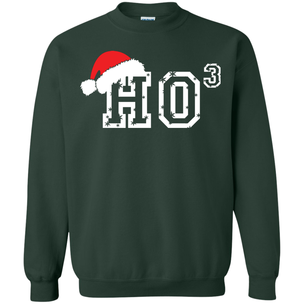 Christmas T-Shirt Ho Ho Ho Forest Green