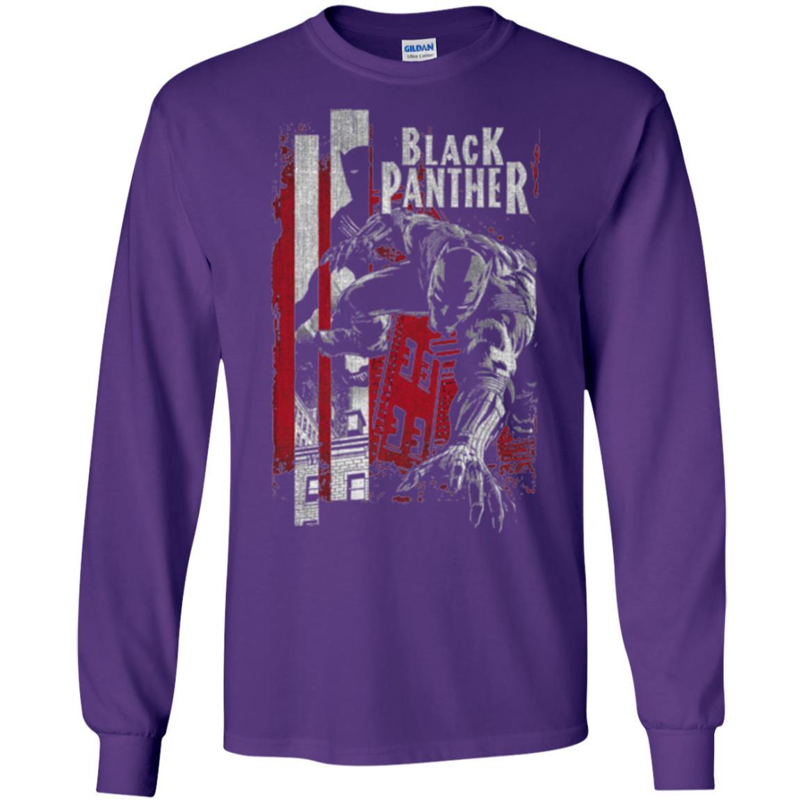 Film T-shirt Panther Lurk Graphic T-shirt Purple