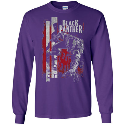 Film T-shirt Panther Lurk Graphic T-shirt Purple