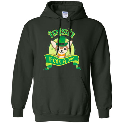 Saint Patrick_s Day T-shirt Amazing I_m Irish Chihuahua Forest Green