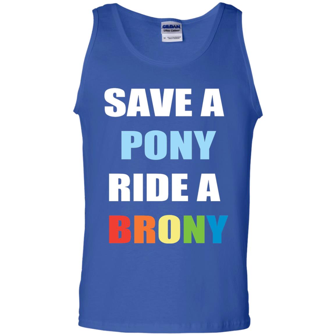 Save A Pony Ride A Brony Funny Bronies T-shirt Royal