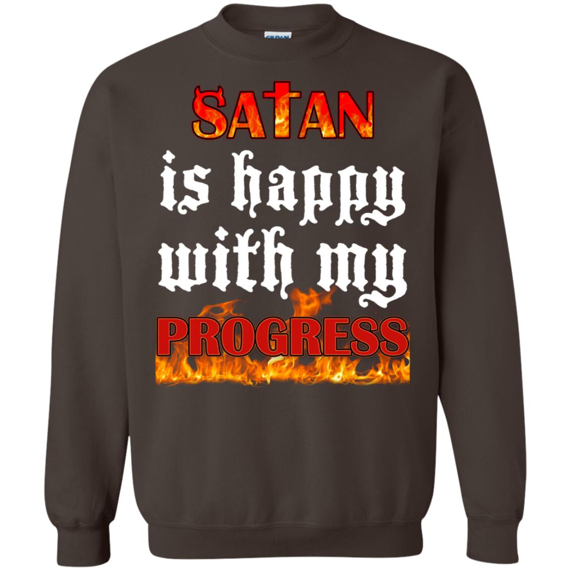 Santa Is Happy With My Progress Shirt Dark Chocolate