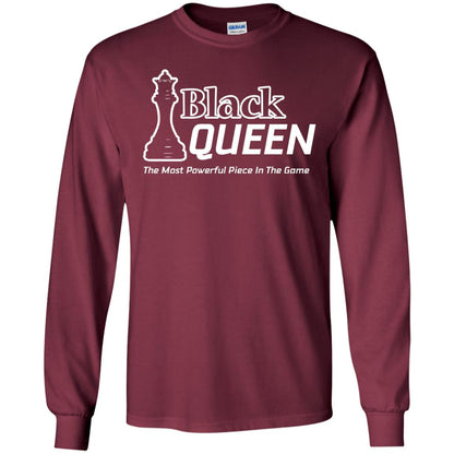 Black Queen Proud Black Woman African American T-shirt Maroon